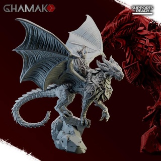 spartancast dragon rider b ghamak Tabletop Characters & Creatures Fantasy Universe dark game grim war miniature hammer age tabletop wargame dnd pathfinder wh aos collectors painters 3d print model - Mito3D