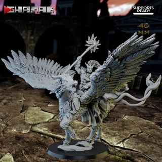 spartancast pegaso mage rider ghamak Tabletop Characters & Creatures Fantasy Universe Store warhammer miniature wh sorccer 3d print model - Mito3D