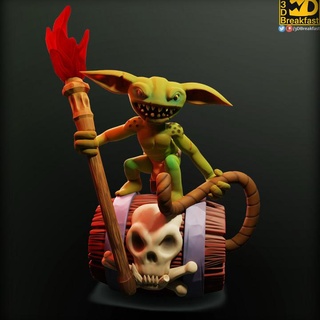 bomb goblin miniature snee 3d Tabletop Characters & Creatures Fantasy Universe free dnd pathfinder ttrpg 3d print model - Mito3D