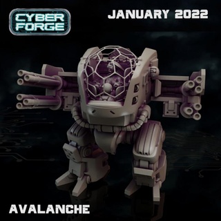 cyber forge raw power avalanche titan miniatures Store 40k battle robot warhammer scifi mech suit wargame sisters drednought vorge 3d print model - Mito3D