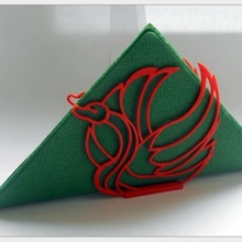 stand napkins swan & garden 3d print model - Mito3D