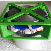 axial fluxo 3 fase pm gerador gadgets aparelhos eletrônicos 3d print model - Mito3D