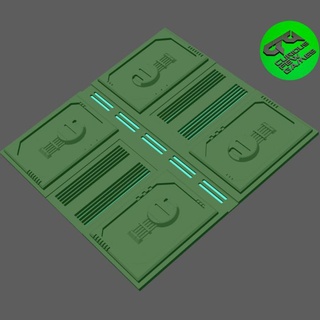 itg - set 10a furious q Tabletop accessories Store 3D Printable Terrain Sci-Fi terrain sci-fi cyberpunk 3d print model - Mito3D