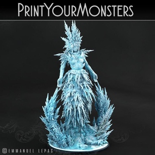 azuragel printyourmonsters Tabletop Characters & Creatures Fantasy Universe Store print game monster queen warhammer ice monsters tabletop dnd emmanuel pathfinder 4k lepas supported printyourmonster 3d print model - Mito3D
