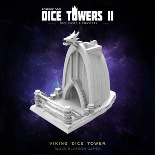 dt02 vikingos torre posiblemente frio 2 negro flor juegos mesa accesorios 3D imprimible terreno fantasía decoración rpg calabozo d dnd dispersión 3d print model - Mito3D