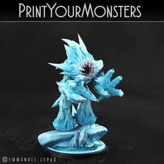iceheart lamproid 1 printyourmonsters Tabletop Characters & Creatures Fantasy Universe Store print heart miniatures minion monster ice resin monsters patreon emmanuel 4k tribe lepas supported 3d print model - Mito3D