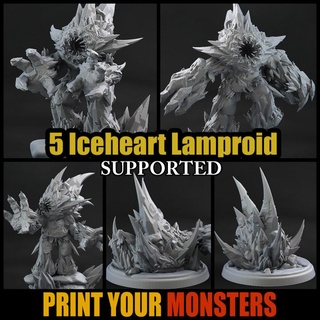 5 iceheart lamproid printyourmonsters Tabletop Characters & Creatures Fantasy Universe Store print game heart miniatures minion monster set warhammer minions ice resin monsters tabletop pack dnd bundle emmanuel pathfinder lepas supported 3d print model - Mito3D