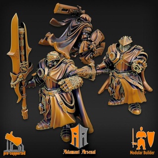 valiente héroe constructor firme arsenal mesa caracteres criaturas fantasía universo tablero juego Caballero modular proteger espada personalizable guerra paladín dnd bits clérigo multipose 3d print model - Mito3D