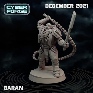 cyber forge land sand baran titan miniatures 40k hero marines orge trooper wargames warhammer warrior banner lord scifi dune 3d print model - Mito3D