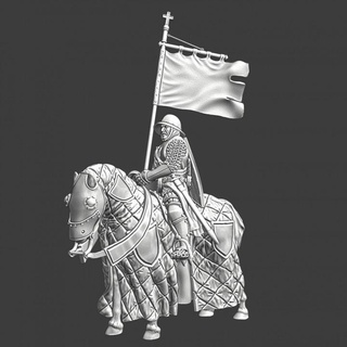 medieval teutonic order banner sergeant northern crusades miniatures Tabletop Characters & Creatures Historical Universe Store knight model wargaming warrior commander miniature tabletop standard cavalry templar mounted crusader livonian 3d print model - Mito3D