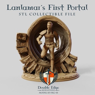 lanlamar first portal double edge miniatures Home & Garden Homeware Ornaments Tabletop Characters Creatures Fantasy Universe stl fantasy medieval rpg school warhammer magic boardgame student minis dungeon village collectible dnd young cursed sorcerer npc miniaturepainting lort wizzard 3d print model - Mito3D