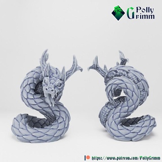 tabletop fantasy miniature wild west set native american uktena horned snake pollygrimm Tabletop Characters & Creatures Historical Universe game mini mythology character boardgame historic tribe 3d print model - Mito3D