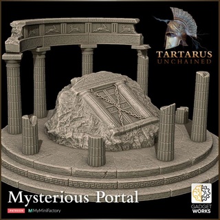 underworld portal ruins gadgetworks Store Tabletop 3D Printable Terrain Fantasy ancient column door greece greek temple 32mm ttrpg tabletop&gt 3dprintableterrain&gt fantasyterrain 3d print model - Mito3D