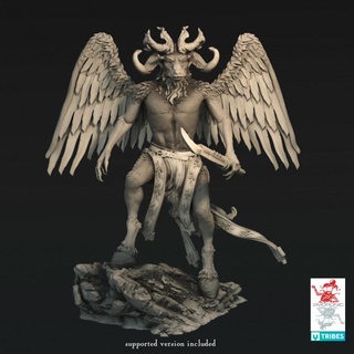 baphomet horned prince demons 3 inch 75 mm base 3+ 75+ height miniature 2moronic miniatures Tabletop Characters & Creatures Fantasy Universe Store demon board dragons dungeons fantasy game mini rpg lord tabletop d&d pathfinder 5e pre-supported 3d print model - Mito3D