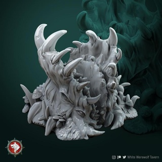 mimic stump pre-supported white werewolf tavern Tabletop Characters & Creatures Fantasy Universe monster tabletop dnd presupported dndmonster mimics dndcreature 3d print model - Mito3D