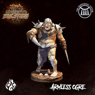 armless ogre crippled god foundry Tabletop Characters & Creatures Fantasy Universe Store fantasy rpg wargames blade villain patreon dnd spikes cgf 3d print model - Mito3D