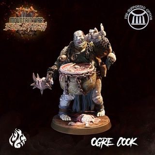 ogre cook crippled god foundry Tabletop Characters & Creatures Fantasy Universe Store fantasy monster rpg wargames evil patreon meat dnd cauldron cgf 3d print model - Mito3D