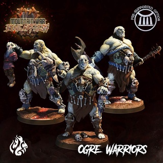 ogre warriors crippled god foundry Tabletop Characters & Creatures Fantasy Universe Store fantasy modular rpg wargames evil monsters patreon dnd pathfinder tabletopgames cgf 3d print model - Mito3D