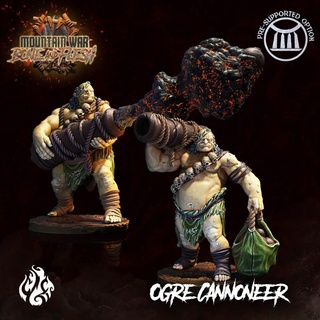 ogre cannoneers crippled god foundry Tabletop Characters & Creatures Fantasy Universe Store ball fantasy monster rpg wargames cannon evil patreon dnd pathfinder tabletopgames cannoneer cgf 3d print model - Mito3D