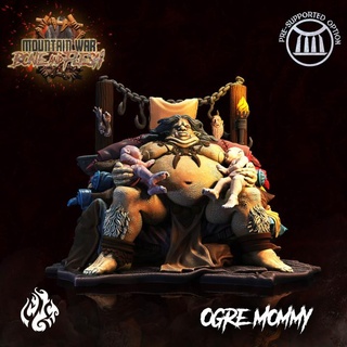 ogre mommy crippled god foundry Tabletop Characters & Creatures Fantasy Universe Store fantasy monster rpg wargames evil tent patreon dnd pathfinder tabletopgames trophies cgf 3d print model - Mito3D