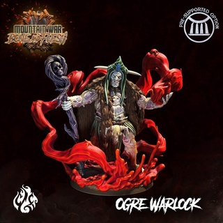 ogre blood warlock crippled god foundry Tabletop Characters & Creatures Fantasy Universe Store fantasy monster rpg wargames wizard evil patreon dnd pathfinder tabletopgames sorcerer shaman cgf 3d print model - Mito3D