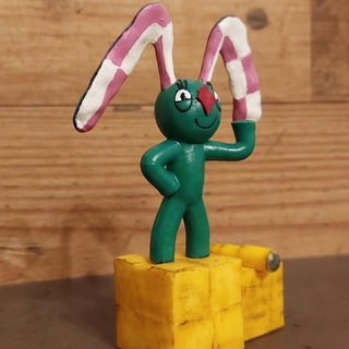 coniglietto scacchi orecchie chef sf ny bacio szl fan arte azione figure 3d figura modello giocattolo coniglio coniglietto 3d print model - Mito3D