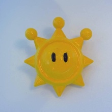 shine sprite - super mario sunshine fan art star supermario fanart gamecube 3d print model - Mito3D