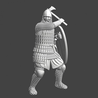 medieval russian axe warrior combat northern crusades miniatures Tabletop Characters & Creatures Historical Universe battle figure knight model river wargaming miniature tabletop vikings 28mm lake neva peipus lakepeipus 3d print model - Mito3D