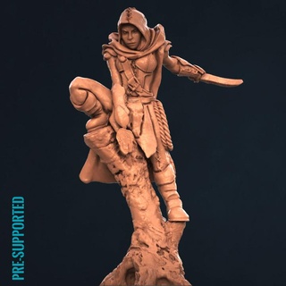 madera duende pícaro pre supported impresión minis bosque alto elfos elfo arqueros guerreros 3d print model - Mito3D