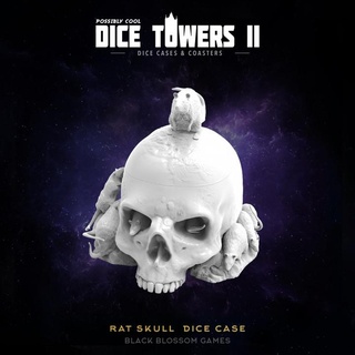 dc13 skull rats dice case box possibly cool tower 2 black blossom games Tabletop accessories 3D Printable Terrain Fantasy halloween rpg dnd 3d print model - Mito3D