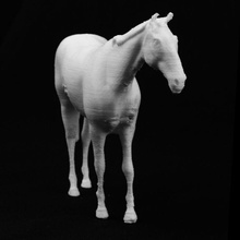 cavalo branco shopping londres scan escultura mármore themall markwallinger 3d print model - Mito3D