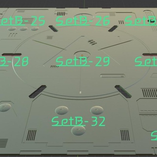 itg conjunto 25 33 9 tile furioso mesa accesorios 3D imprimible terreno Sci Fi xeno sombrío 3d print model - Mito3D