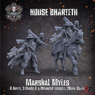 house bharteth - marshal myles combo tagged events Tabletop Characters & Creatures Fantasy Universe Store necromunda underhive arbites enforcers houseofstrife 3d print model - Mito3D
