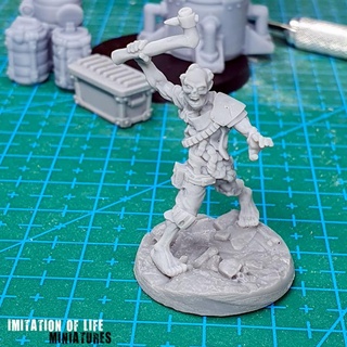 Radzombie 1 Nachahmung Leben Miniaturen Tischplatte Zeichen Kreaturen Sci Fi Universum 40k Kriegshammer Zombie Nekromunda tot ausfallen Post radioaktiv Ghul 32mm 25mm Sternengrave Test apokalyptisch vorausgesetzt iolminis 3d print model - Mito3D