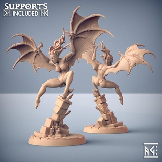 akela cursed - bloodhunt knights beauty fantasy pinup artisan guild Store dragons dungeons lady mini rpg vampire miniature tabletop supports wargame dnd ttrpg presupported supported 3d print model - Mito3D