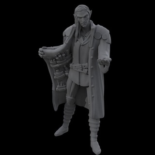 shady elf potion seller - average trading district kickstarter yourneighborknight minis  Tabletop Tabletop Characters & Creatures Fantasy Universe Tabletop Tabletop Characters & Creatures dark elf high potion merchant seller shady  3d print model - Mito3D
