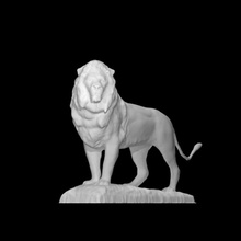 lion sculpture art institute chicago illinois scan bronze nineteenthcentury artinstitute 3d print model - Mito3D