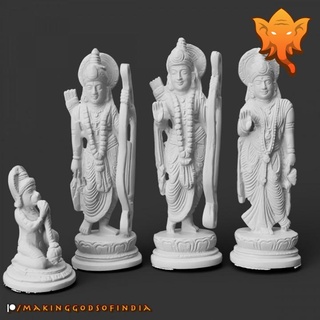 RAM Darbar coronación rama védico futura educación Arte hogar casa jardín menaje adornos Dios hindú India Rey sita lakshman 3d print model - Mito3D