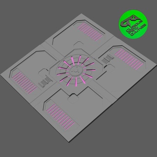 itg conjunto 22 furioso mesa accesorios Tienda 3D imprimible terreno Sci Fi sci fi cyberpunk 3d print model - Mito3D