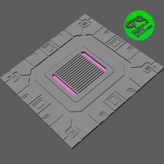 itg impostato 19 furioso tavolo Accessori negozio 3D stampabile terreno Sci Fi sci fi cyberpunk 3d print model - Mito3D