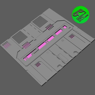 itg conjunto 17 furioso tampo mesa acessórios loja 3D imprimível terreno Sci Fi sci fi cyberpunk 3d print model - Mito3D