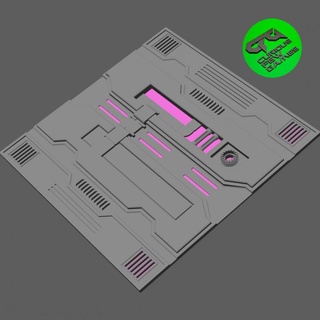 itg impostato 10 furioso tavolo Accessori negozio 3D stampabile terreno Sci Fi sci fi cyberpunk 3d print model - Mito3D
