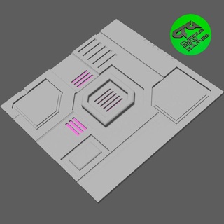 itg impostato 04 furioso tavolo Accessori negozio 3D stampabile terreno Sci Fi sci fi cyberpunk 3d print model - Mito3D