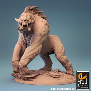 barlgura standing lord print Tabletop Characters & Creatures Fantasy Universe Store monkey gorilla 3d print model - Mito3D