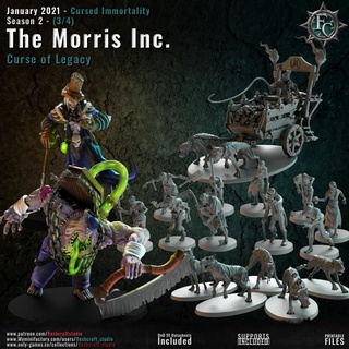 morris inc - january bundle fleshcraft studio Tabletop Characters & Creatures Fantasy Universe Store hound undead zombie grave immortality doctor carriage cart walker cursed executioner experiments gravedigger undertaker 3d print model - Mito3D