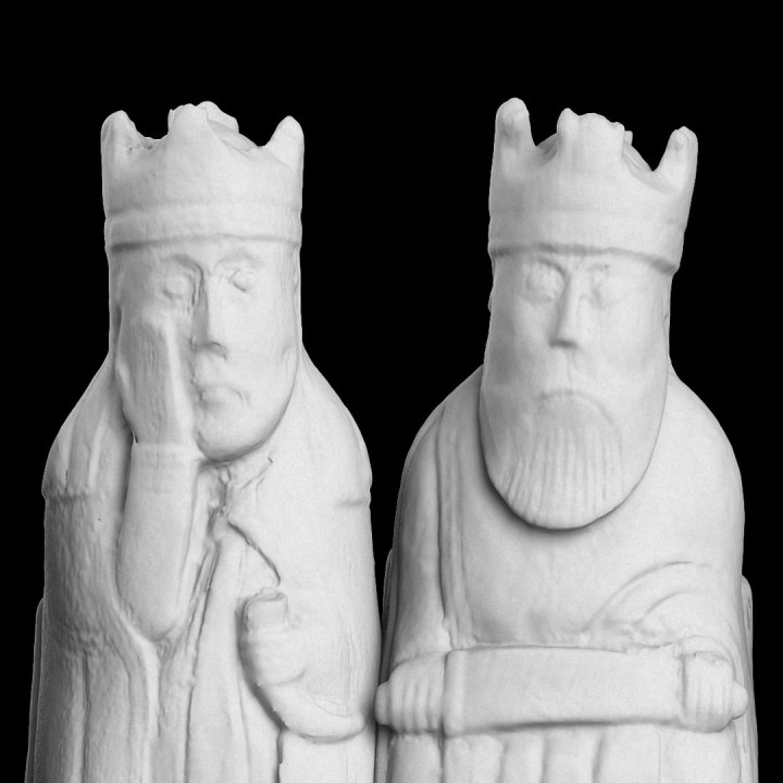 lewis chessmen national museum scotland scan 3D print model - Mito3D
