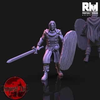 tempest hold vampire acolyte rmprintable dungeons fantasy gaming hero mini miniatures monster rpg shield sword warhammer tabletop wargame d&d dnd pathfinder frostgrave ageofsigmar 5e rm warcry 3d print model - Mito3D