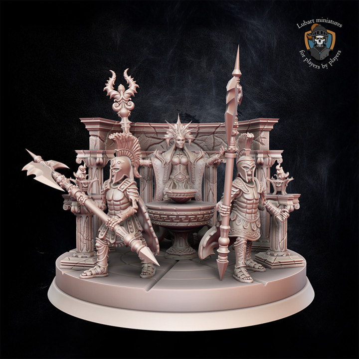 griechisch Schatulle Phatep lubart Miniaturen Tischplatte Zeichen Kreaturen Fantasie Universum 3D druckbar Terrain Kriegshammer sla Alter Kriegsspiel 9th ud Warhammerfantasie whfb Tombkings theninthage t9a lubartminiaturen unsterbliche Dynastien 3D print model - Mito3D