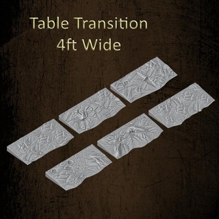 Tabelle Überleitung 4ft breit quartermaster3d Tischplatte Zubehör 3D druckbar Terrain Spielbrett 3d print model - Mito3D