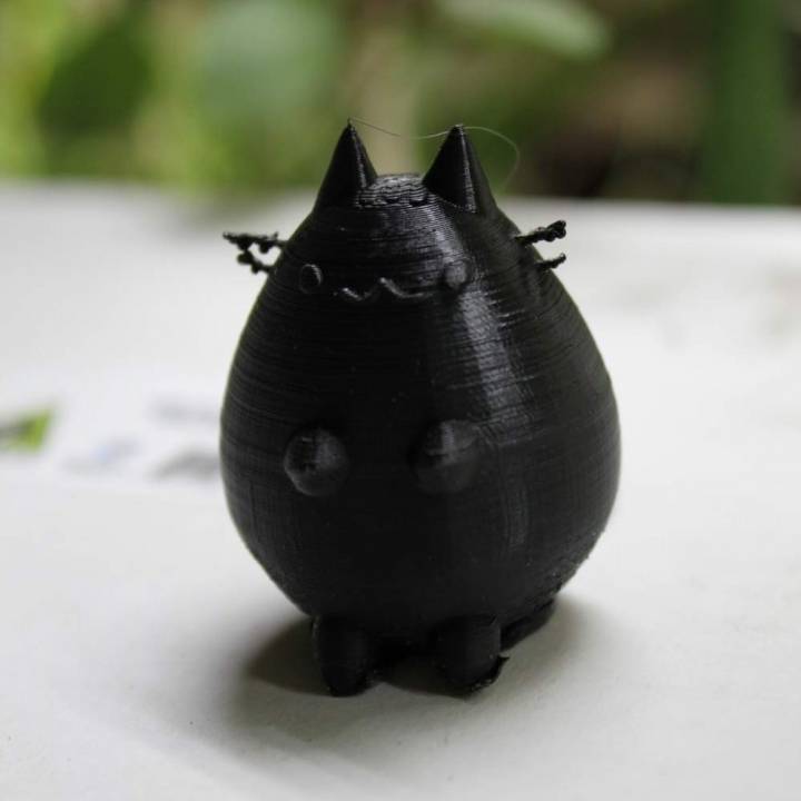 pusheen gatto mini bambola fan art cat facebook kitty kittie 3D print model - Mito3D